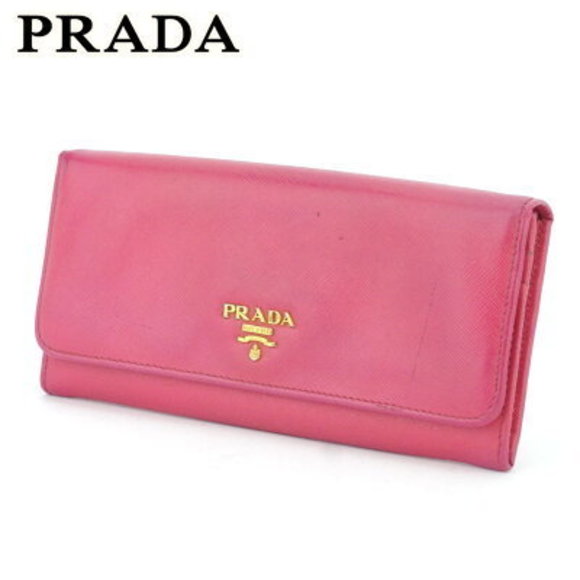 Prada long Wallet pink Saffiano leather - Picture 1 of 6